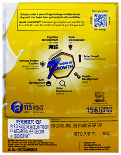 Nestle Nangrow 2 To 6 Years Creamy Vanilla Flavour 400Gm