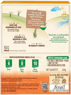 Nestle Nestum Rice Fruits From 10 To 24 Months Baby Cereal 300gm