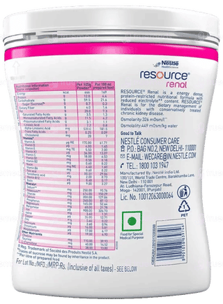 Nestle Resource Renal Vanilla Flavour Powder 400Gm