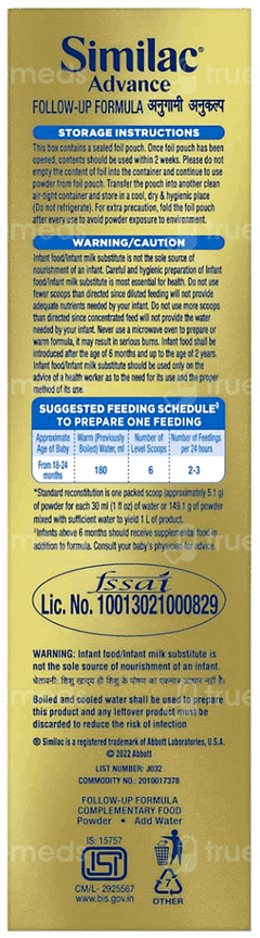 Similac Advance 4 From 18 To 24 Months Follow Up Formula Refill Powder 400gm