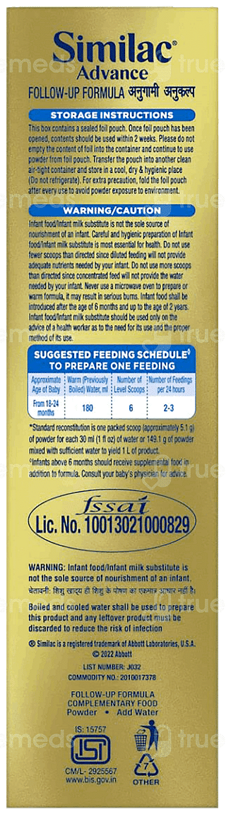 Similac Advance Stage 4 From 18 To 24 Months Follow Up Formula Powder 400gm