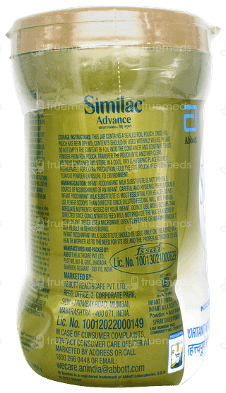 Similac Advance 1 Upto 6 Months Infant Formula Jar Powder 400gm