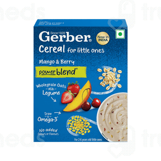 Gerber Cereal For Little Ones Power Blend Mango And Berry 300 GM