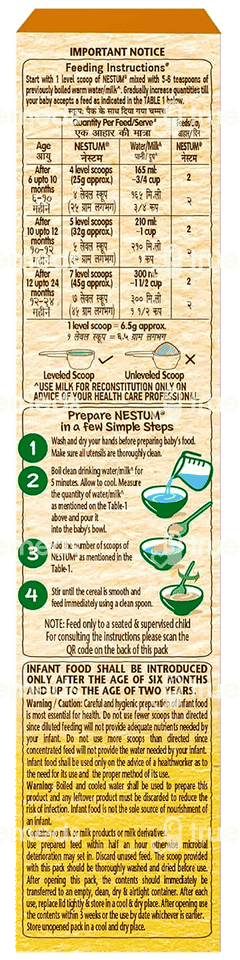 Nestle Nestum Rice From 6 To 24 Months Baby Cereal 300gm