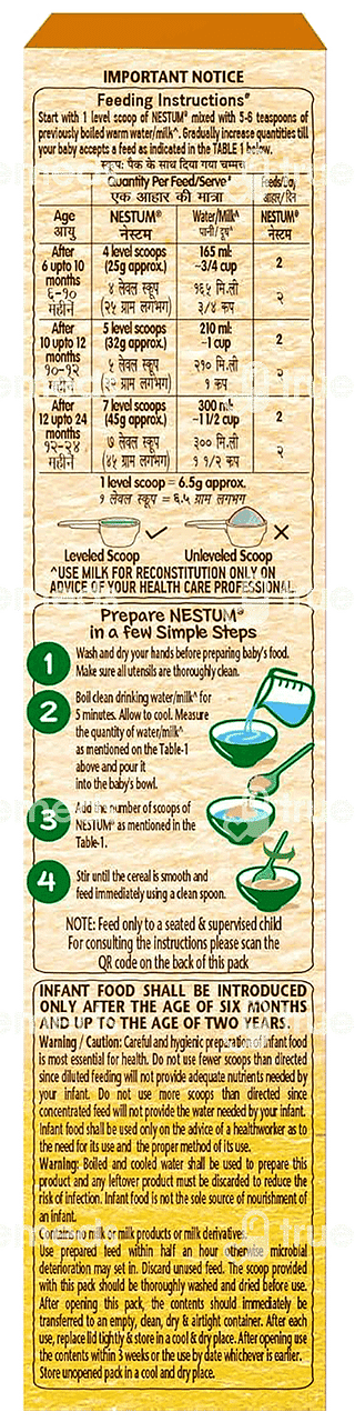 Nestle Nestum Rice From 6 To 24 Months Baby Cereal 300gm