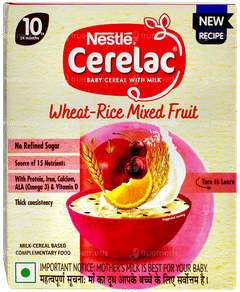 Nestle Cerelac Wheat Rice Mixed Veg From 10 To 24 Months Baby Cereal 300gm