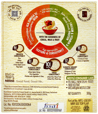 Nestle Cerelac Wheat Rice Mixed Veg From 10 To 24 Months Baby Cereal 300gm