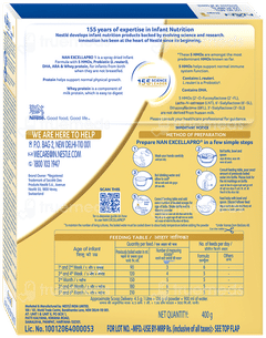 Nestle Nan Excella Pro 1 Powder 400Gm Nestle Nan Excella Pro 1 Powder 400Gm
