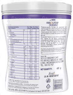 Nestle Resource Diabetic Vanilla Flavour Powder 400Gm