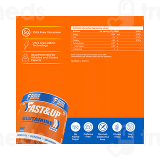 Fast And Up Glutamine Powder 300 GM