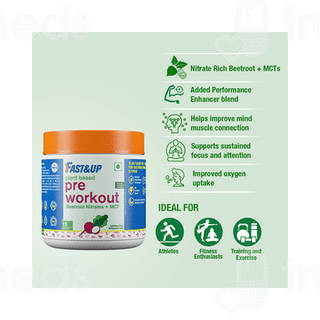 Fast And Up Plant Based Pre Workout Powder 150 GM
