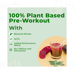 Fast And Up Plant Based Pre Workout Powder 150 GM