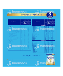 Aptamil Gold 3 From 12 Months Onwards Follow Up Formula Refill Powder 400gm