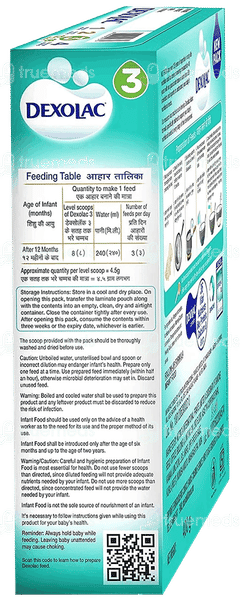 Dexolac 3 Follow Up Formula 12 To 18 Months Refill Powder 400gm