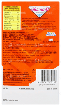 Glucon D Tangy Orange Flavour Refill 1kg