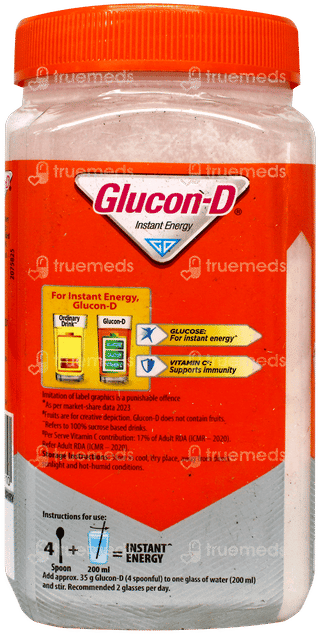 Glucon D Tangy Orange Flavour Jar 400Gm