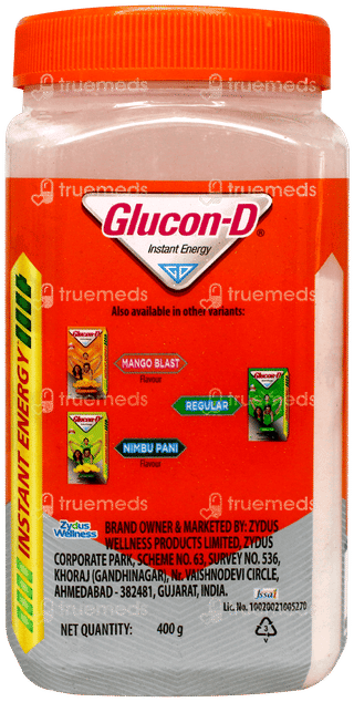 Glucon D Tangy Orange Flavour Jar 400Gm