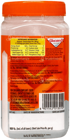 Glucon D Tangy Orange Flavour Jar 400Gm