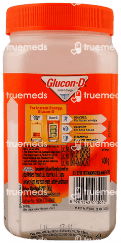 Glucon D Tangy Orange Flavour Jar 400gm
