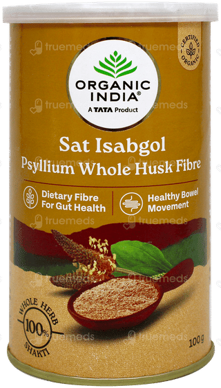 Organic India Psyllium Whole Husk Isabgol 100Gm