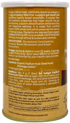 Organic India Psyllium Whole Husk Isabgol 100Gm