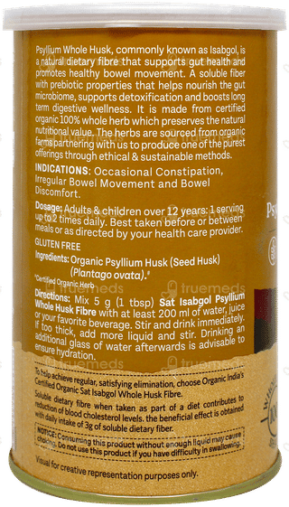 Organic India Psyllium Whole Husk Isabgol 100Gm
