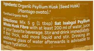Organic India Psyllium Whole Husk Isabgol 100Gm