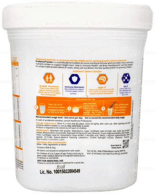 Prohance Junior Vanilla Flavour Powder Jar 400gm