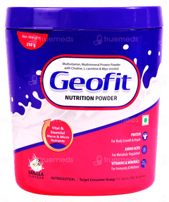 Geofit Vanilla Flavour Powder 250Gm Geofit Vanilla Flavour Powder 250Gm