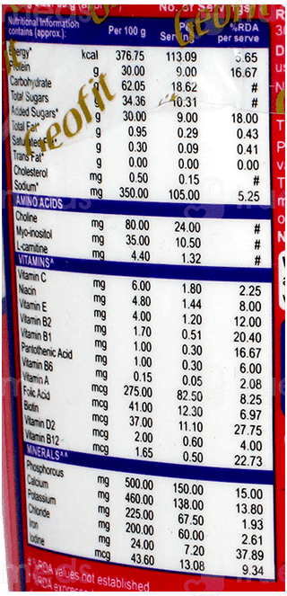 Geofit Vanilla Flavour Powder 250Gm