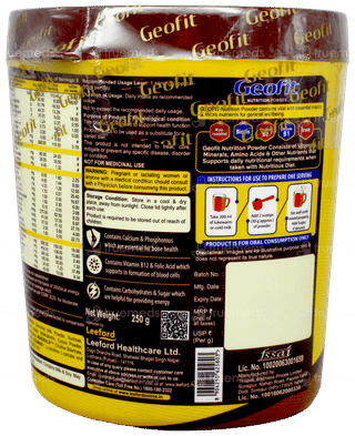Geofit Chocolate Flavour Powder 250Gm