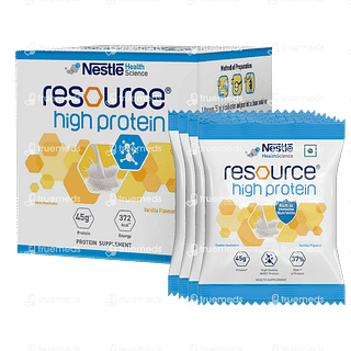 Nestle Resource High Protein Vanilla Flavour 50 GM Pack Of 4