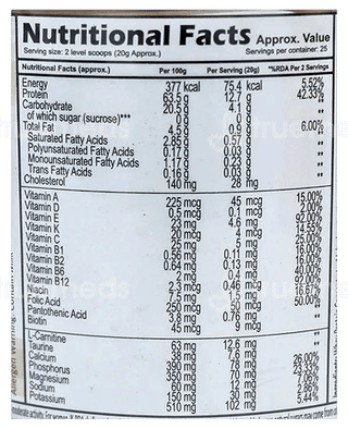 Nutrix Ultra Whey Protein No Added Sucrose 500Gm