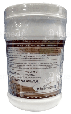 Nutrix Ultra Whey Protein No Added Sucrose 500Gm