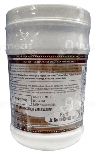 Nutrix Ultra Whey Protein No Added Sucrose 500Gm