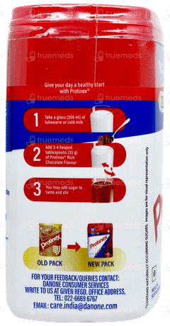 Protinex Rich Chocolate Flavour Zero Added Sugar Powder Jar 400gm