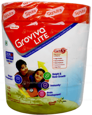 Groviva Lite Zero Sucrose Vanilla Flavour Powder 200gm
