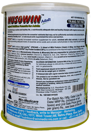 Nusowin Adult Chocolate Flavour Powder Jar 200gm