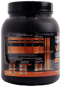 Megagrow Isolate Chocolate Flavour Whey Protein Powder 1Kg