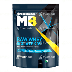 Muscleblaze Mb Raw Whey Isolate 90% Unflavoured Zero Added Sugar Powder 1kg