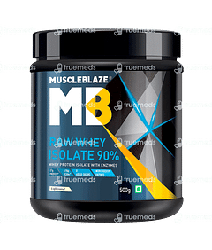 Muscleblaze Raw Whey Protein Isolate 90 % Powder 500 GM