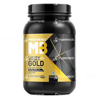 Muscleblaze Whey Gold Whey Protein Isolate Rich Milk Chocolate Powder 1 Kg