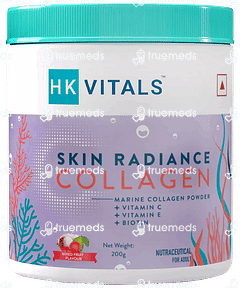 HEALTHKART HK VITALS SKIN RADIANCE COLLAGEN MIXED FRUIT FLAVOUR POWDER 200GM