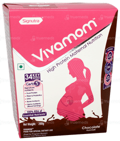 VIVAMOM CHOCOLATE FLAVOUR REFILL POWDER 200GM