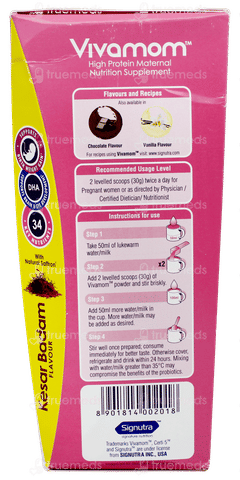 Vivamom Kesar Badam Flavour Refill Powder 400gm Vivamom Kesar Badam Flavour Refill Powder 400gm