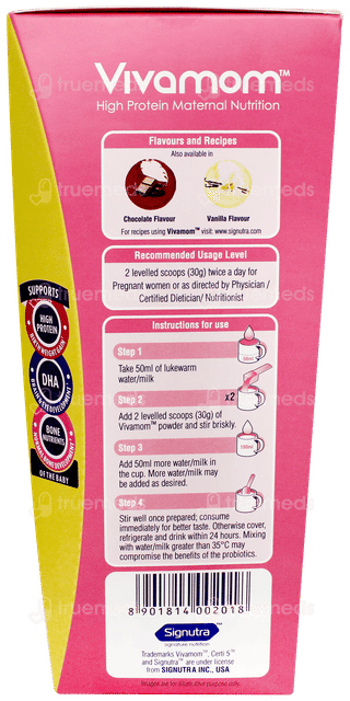 Vivamom Kesar Badam Flavour Refill Powder 400gm