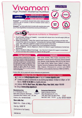 Vivamom Kesar Badam Flavour Refill Powder 400gm