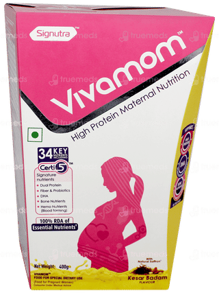 Vivamom Kesar Badam Flavour Refill Powder 400gm