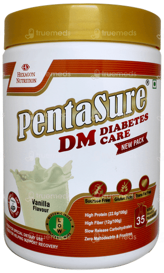 Pentasure Dm Diabetes Care Vanilla Flavour Sucrose Free Powder 400gm