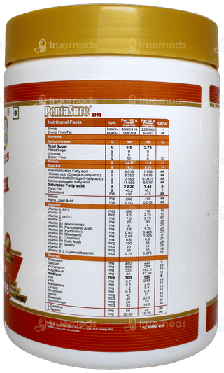 Pentasure Dm Diabetes Care Vanilla Flavour Sucrose Free Powder 400gm
